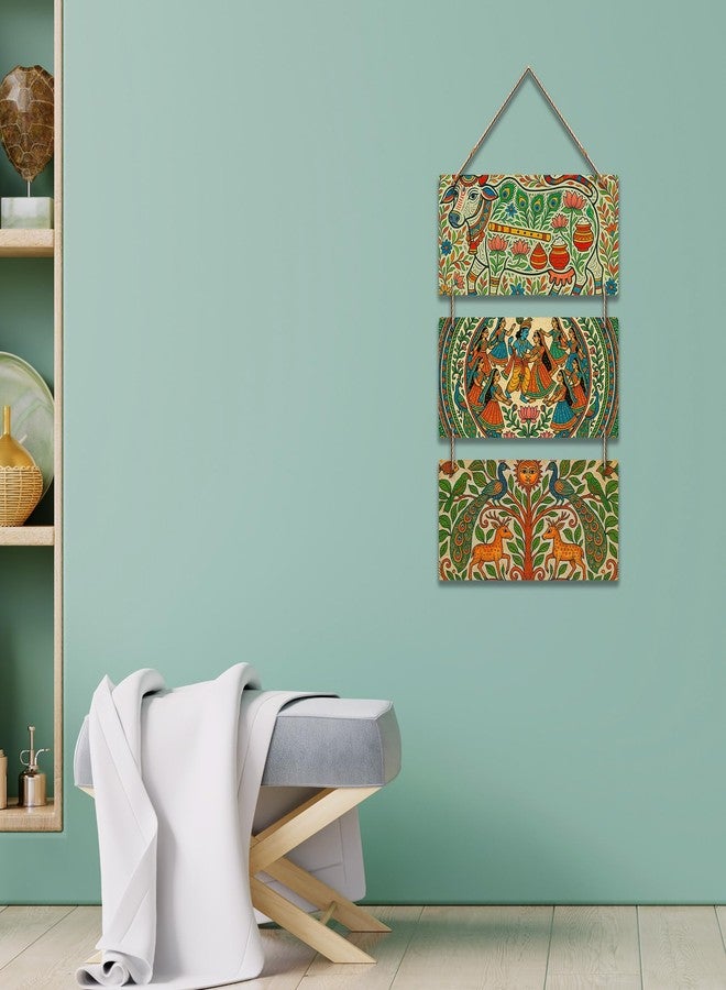 آرتفيب زينة جدارية فنية هندية حديثة من Artvibes | غرفة المعيشة | المكتب | لوحة جدارية للردهة | أعمال فنية جرافيكية | رسومات جدارية | فن مصنوع يدويًا | هدايا مثالية (WH_9430N) - Image 3